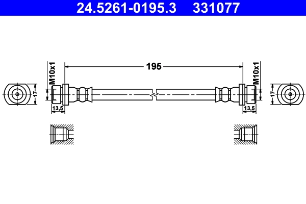 Flexible de frein ATE 24.5261-0195.3