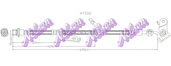 Flexible de frein KAWE H7202