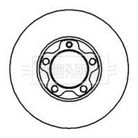 Disque de frein BORG & BECK BBD5849S