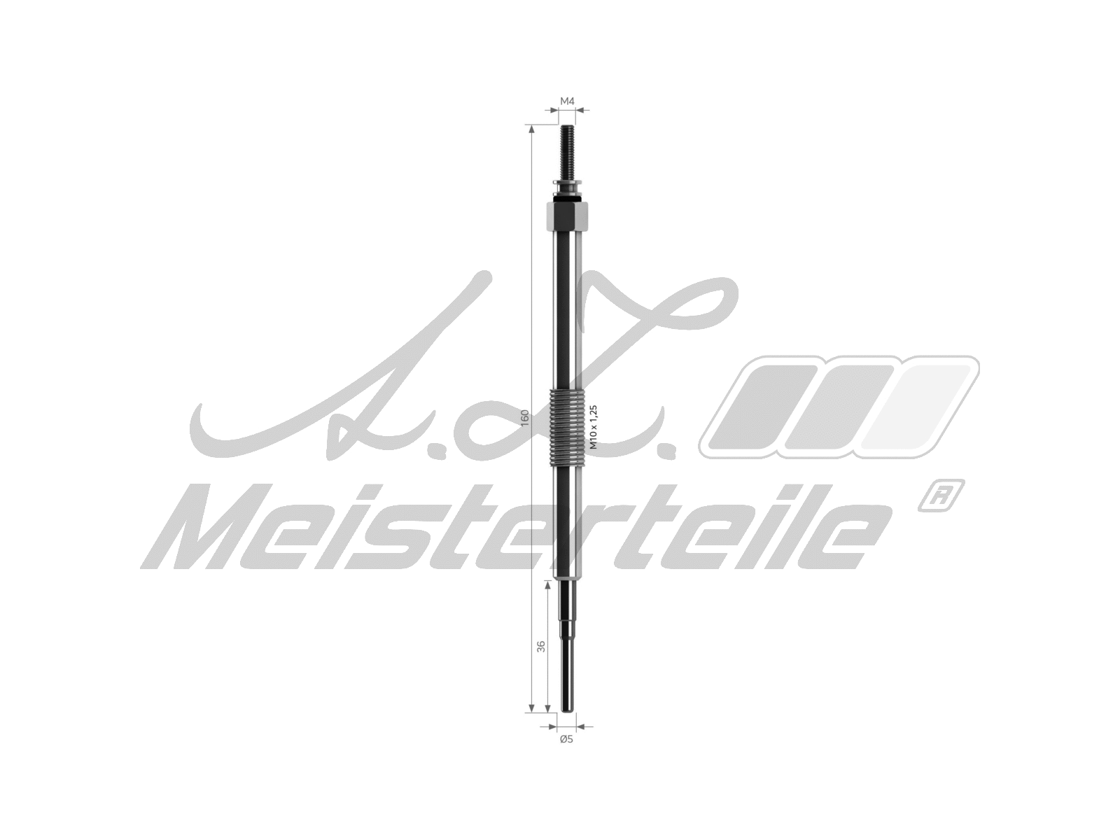 Bougie de préchauffage A.Z. Meisterteile AZMT-49-040-1099