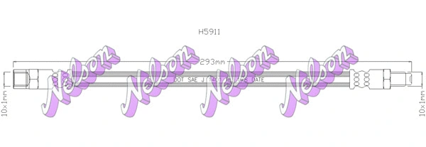 Flexible de frein KAWE H5911