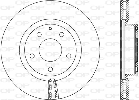 Disque de frein OPEN PARTS BDA2729.20