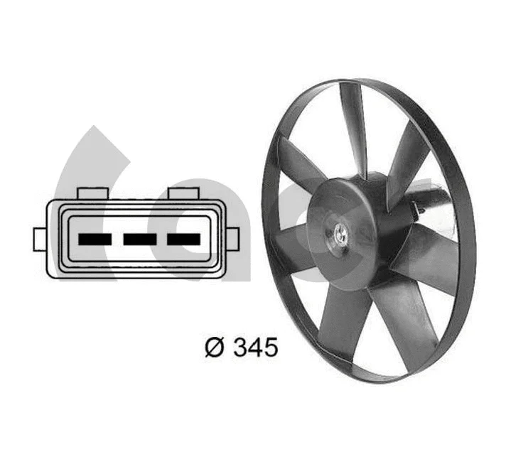 Ventilateur, refroidissement du moteur ACR 330314