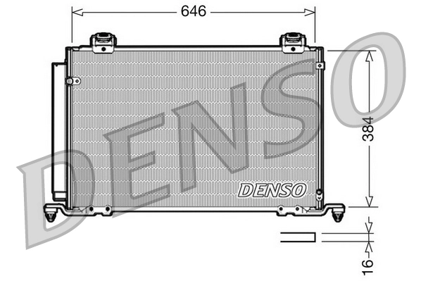 Condenseur, climatisation DENSO DCN50027