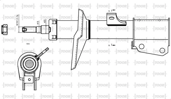 Amortisseur TOOR SG14350