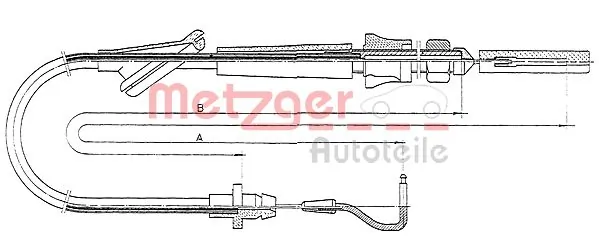 Câble d'accélération METZGER 10.0921