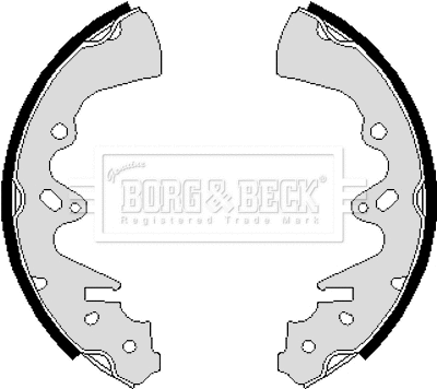Jeu de mâchoires de frein BORG & BECK BBS6108