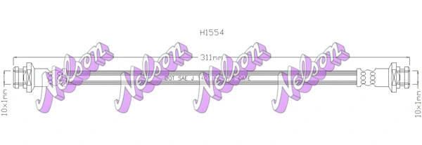 Flexible de frein KAWE H1554