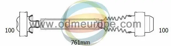 Arbre de transmission, entraînement essieux 4X4 ESTANFI EST-10-220110