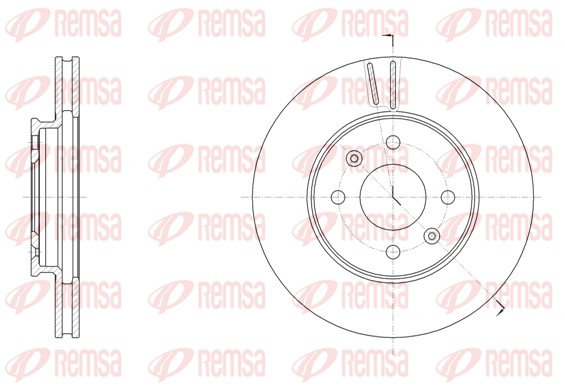 Disque de frein REMSA 61784.10