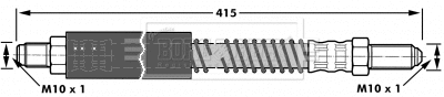 Flexible de frein BORG & BECK BBH7026