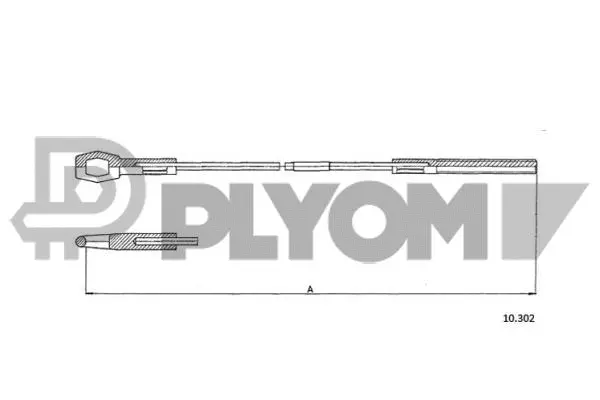 Tirette à câble, commande d'embrayage PLYOM P762911