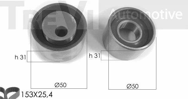 Kit de courroie crantée TREVI AUTOMOTIVE KD1011
