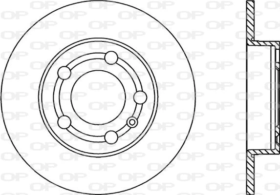 Disque de frein OPEN PARTS BDR1668.10