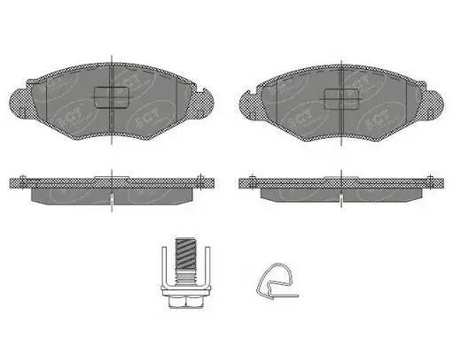 Kit de plaquettes de frein, frein à disque SCT - MANNOL SP 489 PR
