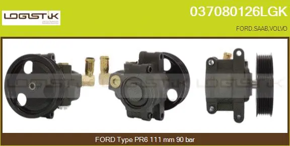Pompe hydraulique, direction LGK 037080126LGK