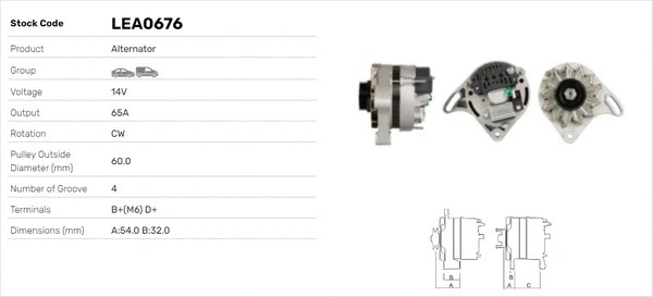 Alternateur LUSA LEA0676