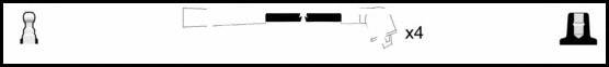 Kit de câbles d'allumage LEMARK HOES705