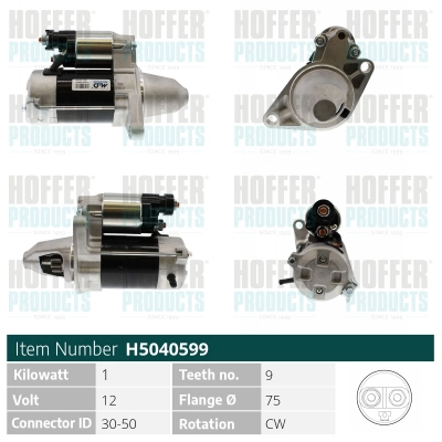 Démarreur HOFFER H5040599