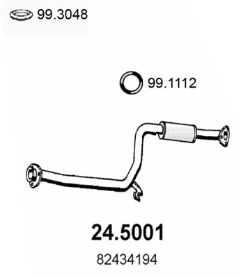 Tuyau d'échappement ASSO 24.5001