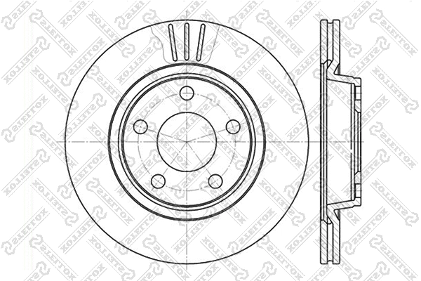 Disque de frein STELLOX 6020-4762V-SX