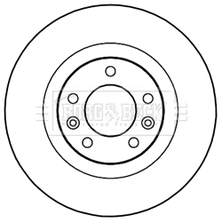 Disque de frein BORG & BECK BBD5235