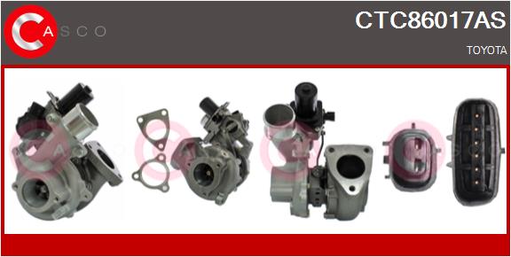 Turbocompresseur, suralimentation CASCO CTC86017AS