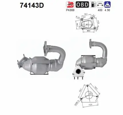 Catalyseur AS 74143D