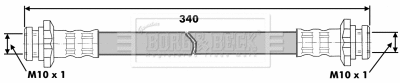 Flexible de frein BORG & BECK BBH6823