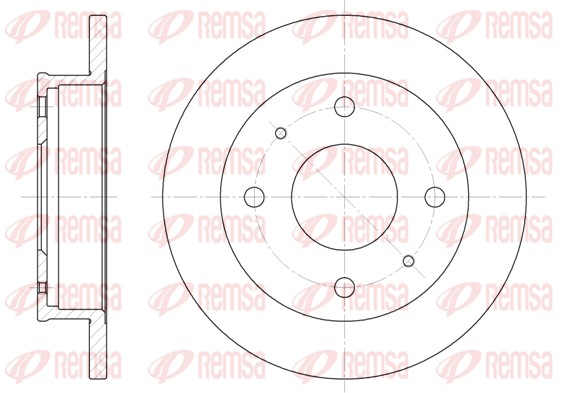Disque de frein REMSA 6568.00