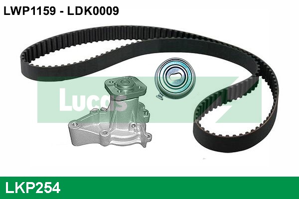 Pompe à eau + kit de courroie crantée LUCAS LKP254