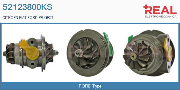 Groupe carter, turbocompresseur REAL 52123800KS