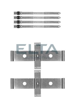 Kit d'accessoires, plaquette de frein à disque ELTA AUTOMOTIVE EA8687