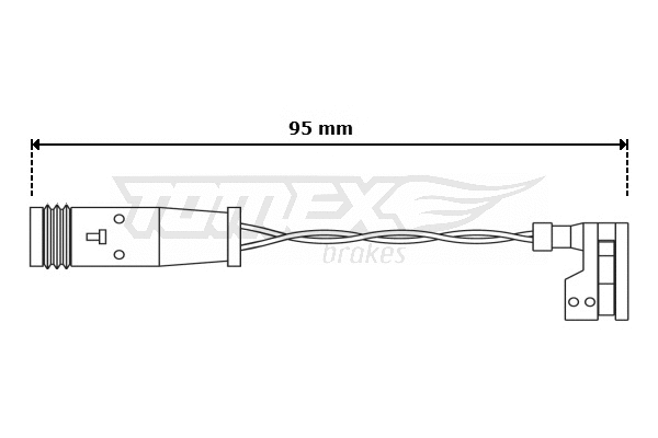 Contact d'avertissement, usure des plaquettes de frein TOMEX Brakes TX 30-66