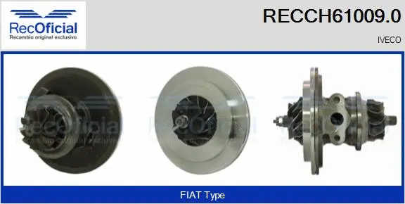Groupe carter, turbocompresseur RECOFICIAL RECCH61009.0