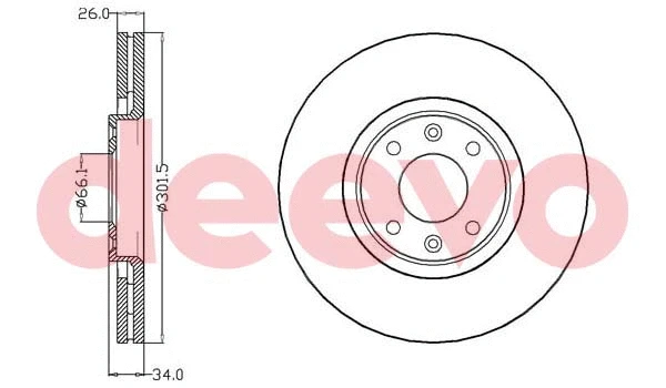 Disque de frein DEEVO BD18640