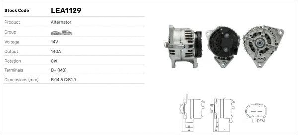 Alternateur LUSA LEA1129