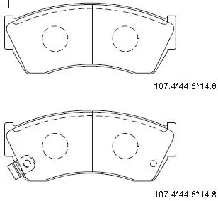 Kit de plaquettes de frein, frein à disque ASIMCO KD3779