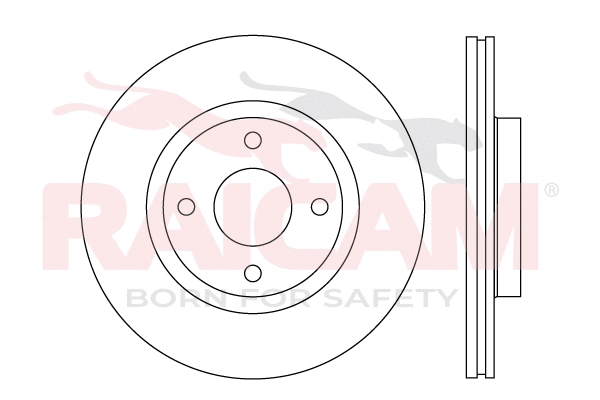 Disque de frein RAICAM RD01589