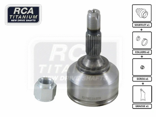 Jeu de joints, arbre de transmission RCA FRANCE CI12