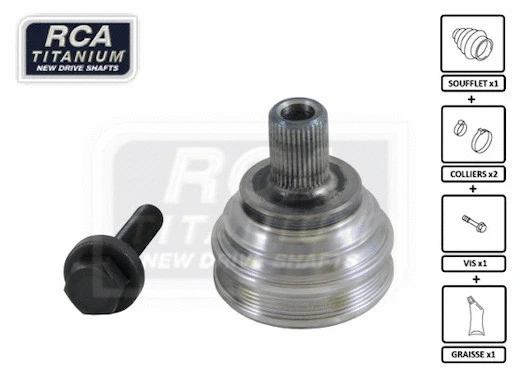 Jeu de joints, arbre de transmission RCA FRANCE SE01