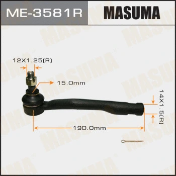 Rotule de barre de connexion MASUMA ME-3581R