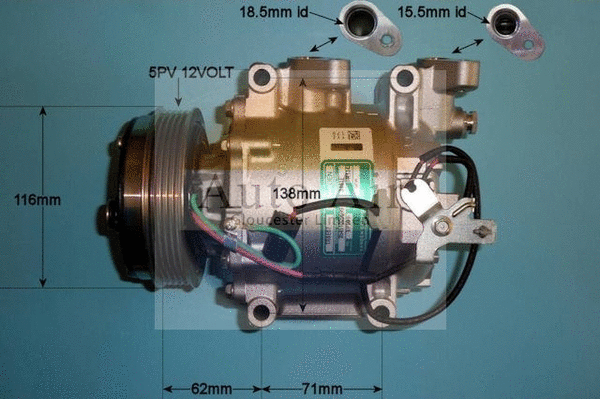 Compresseur, climatisation AUTO AIR GLOUCESTER 14-9748