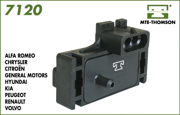 Capteur, pression du tuyau d'admission MTE-THOMSON 7120