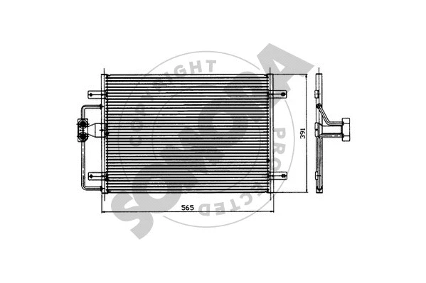 Condenseur, climatisation SOMORA 243060A