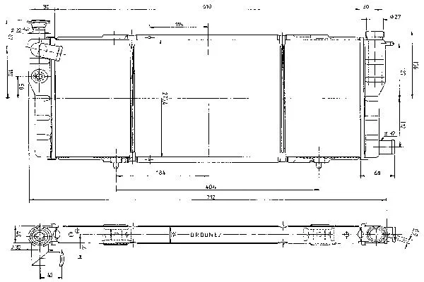 Radiateur, refroidissement du moteur ORDONEZ 1020840809