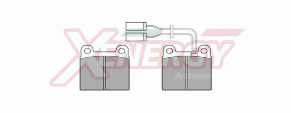 Kit de plaquettes de frein, frein à disque AP XENERGY X40156