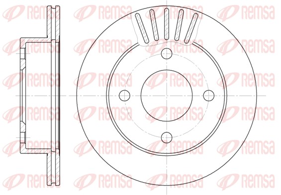 Disque de frein REMSA 61085.10
