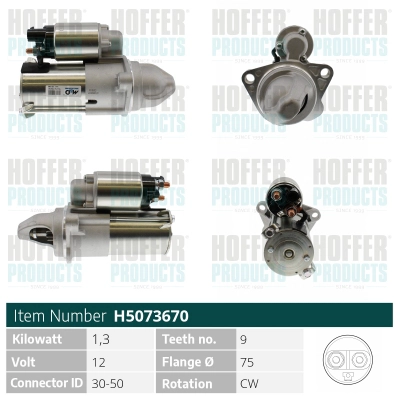 Démarreur HOFFER H5073670