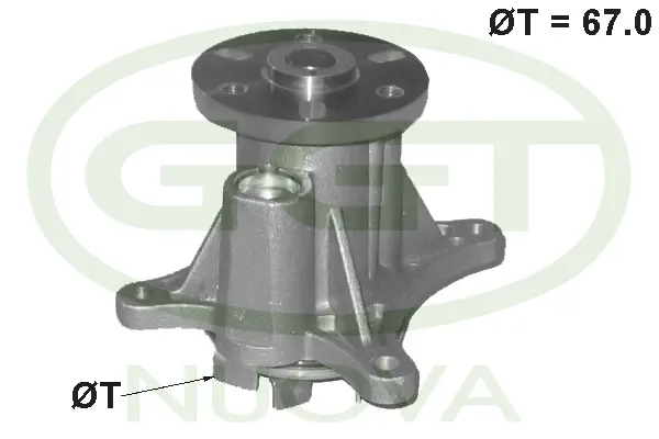 Pompe à eau, refroidissement du moteur GGT PA12602